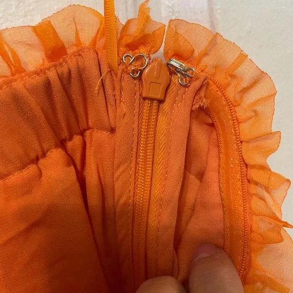 Endless Rose strapless Orange Dress